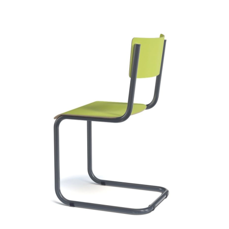 Chaise en bois et métal - Vintage