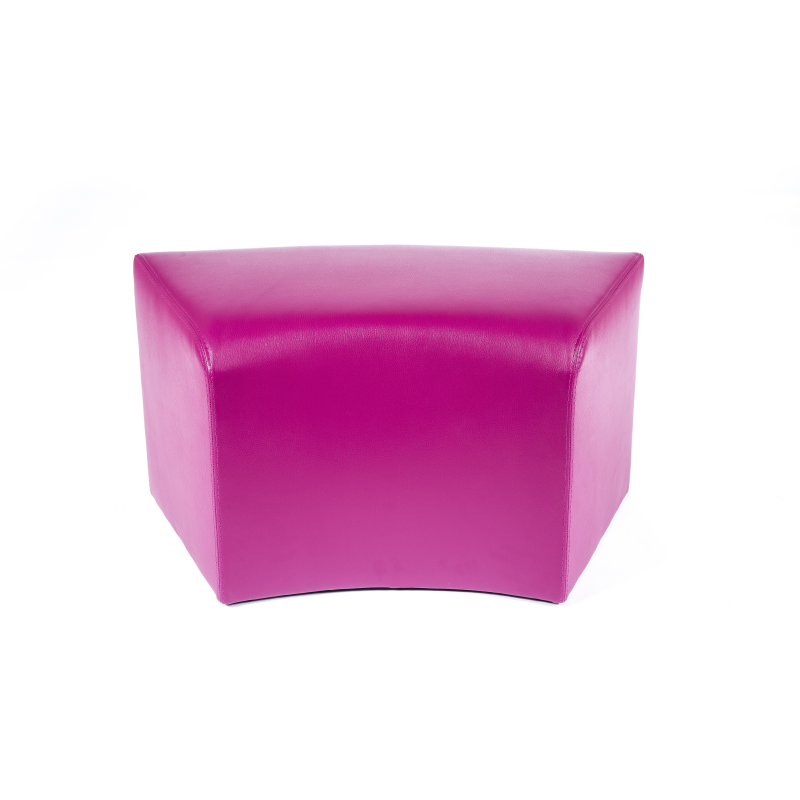 Pouf rectangulaire courbé contemporain pourpre - Max C1-8