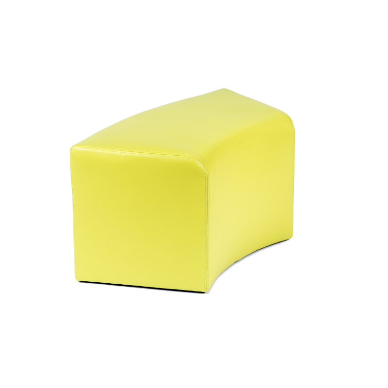 Pouf rectangulaire courbé jaunen - Max C1-8