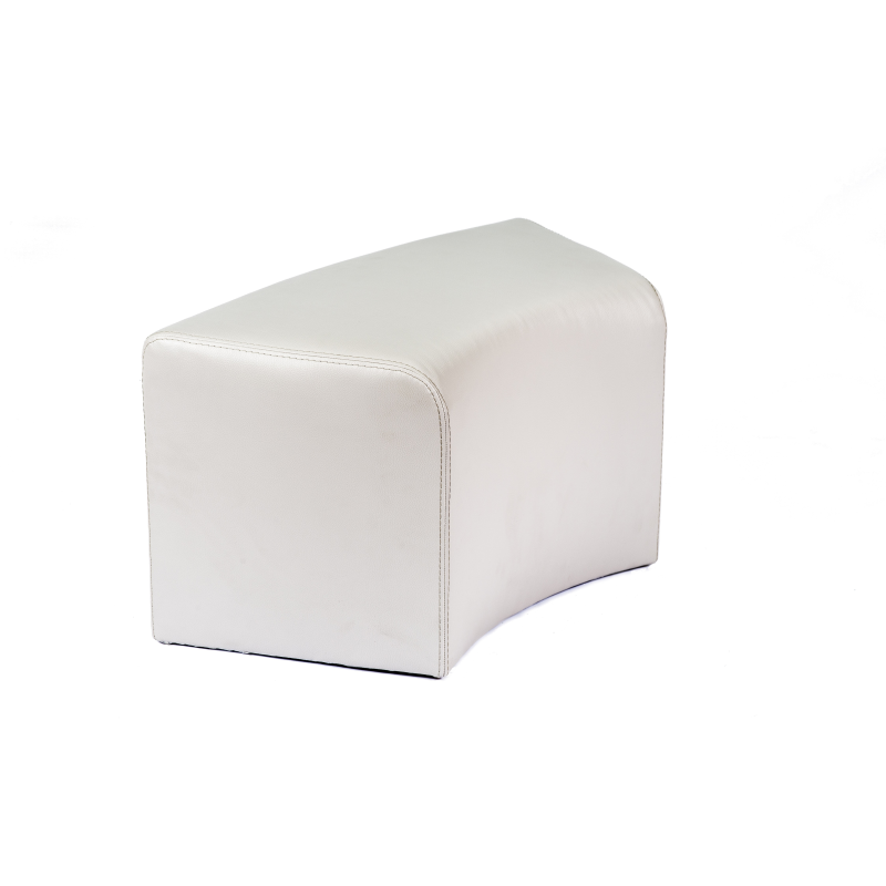 Pouf blanc en vinyl - Max C1-8