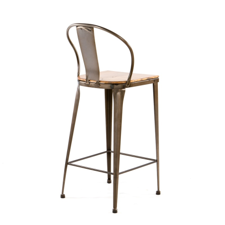 Tabouret en métal et bois - TB 317