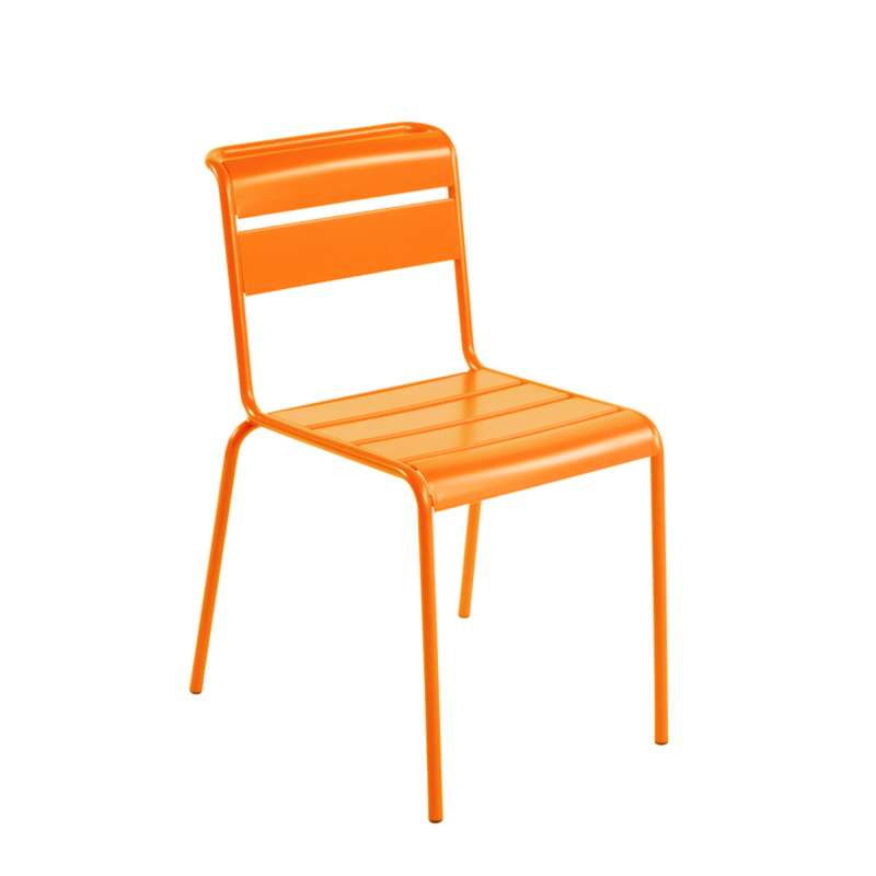 Chaise de jardin rétro en métal - Lutetia | 4-pieds.com Chaise de jardin rétro en métal - Lutetia | 4-pieds.com