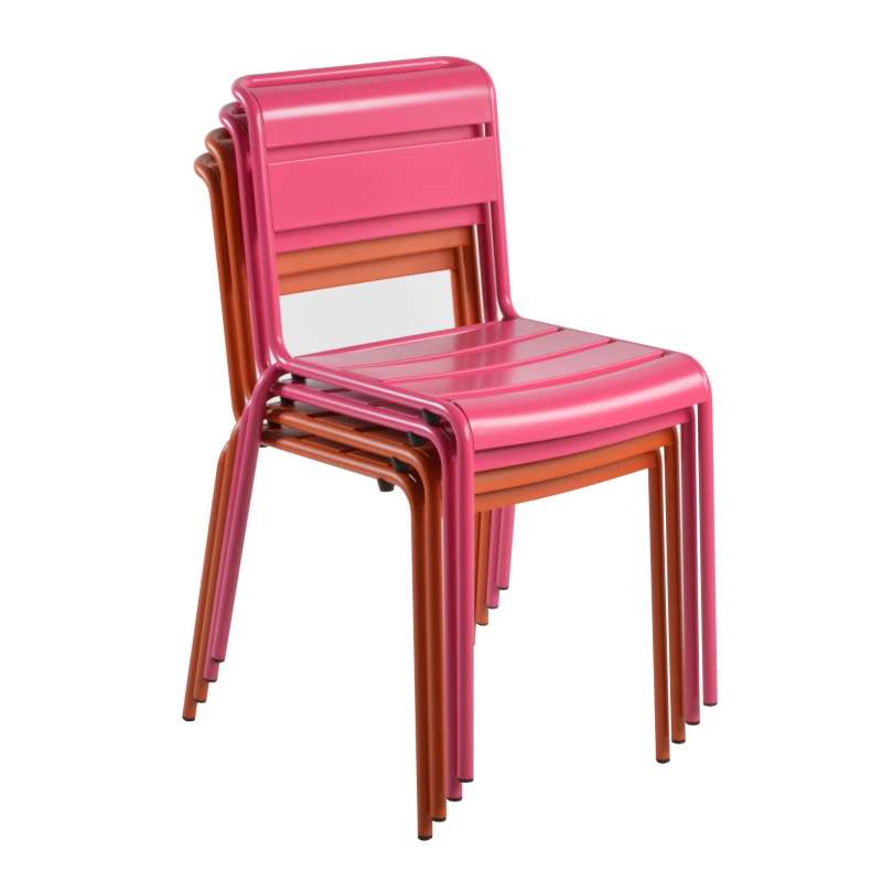 Chaise de jardin rétro en métal  Lutetia  4pieds.com