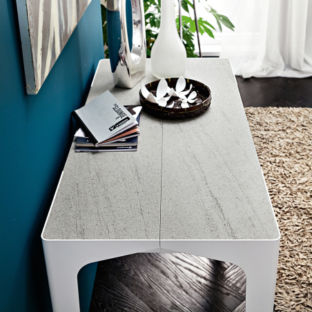 Console extensible en stratifié - Fabio 2