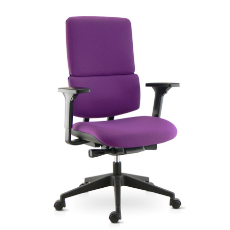 Siège de bureau en tissu avec roulettes - Wi-max