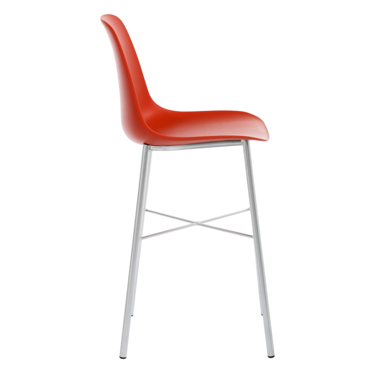 Tabouret snack moderne en polypropylène et métal - Cloe 3