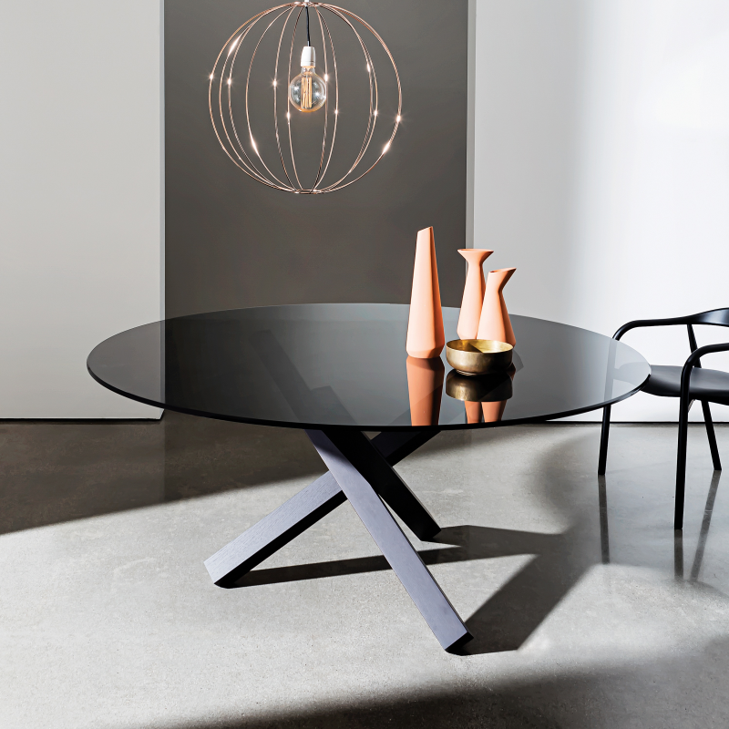 Table en verre design ronde - Aikido Sovet® 8