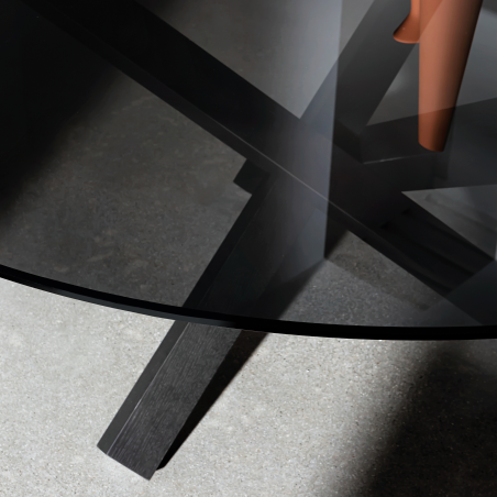 Table en verre design ronde - Aikido Sovet® 9