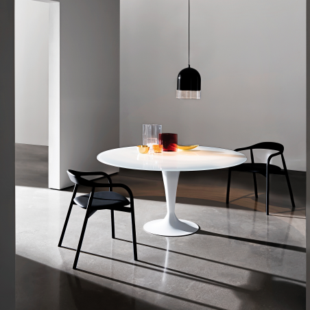 Table ronde design en verre -  Flute Sovet®