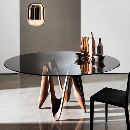 Table ronde design en verre - Lambda Sovet®