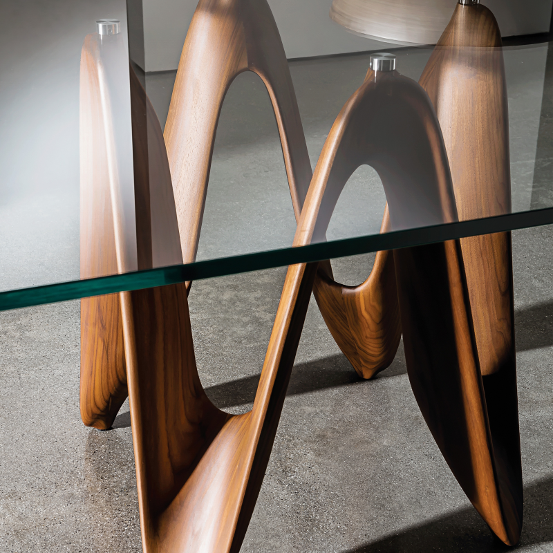 Table en verre design carrée 140 x 140 cm - Lambda Sovet® 3