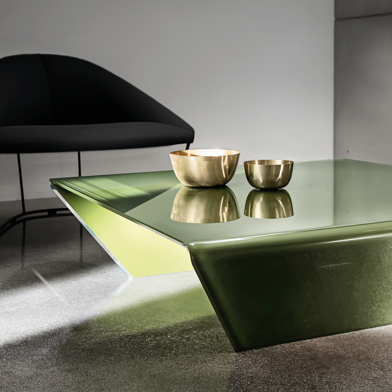 Table basse design en verre -  Rubino Sovet® 8
