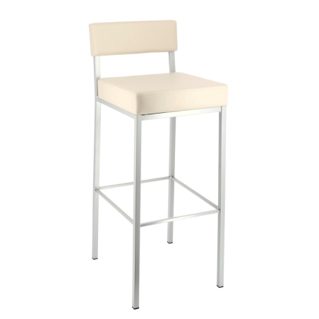Tabouret de bar moderne en métal et synthetique - Quinta