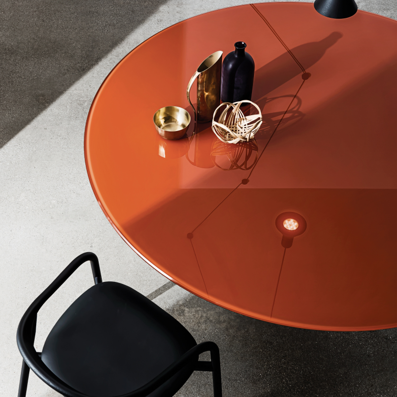 Table ronde design en verre - Totem Sovet® 2