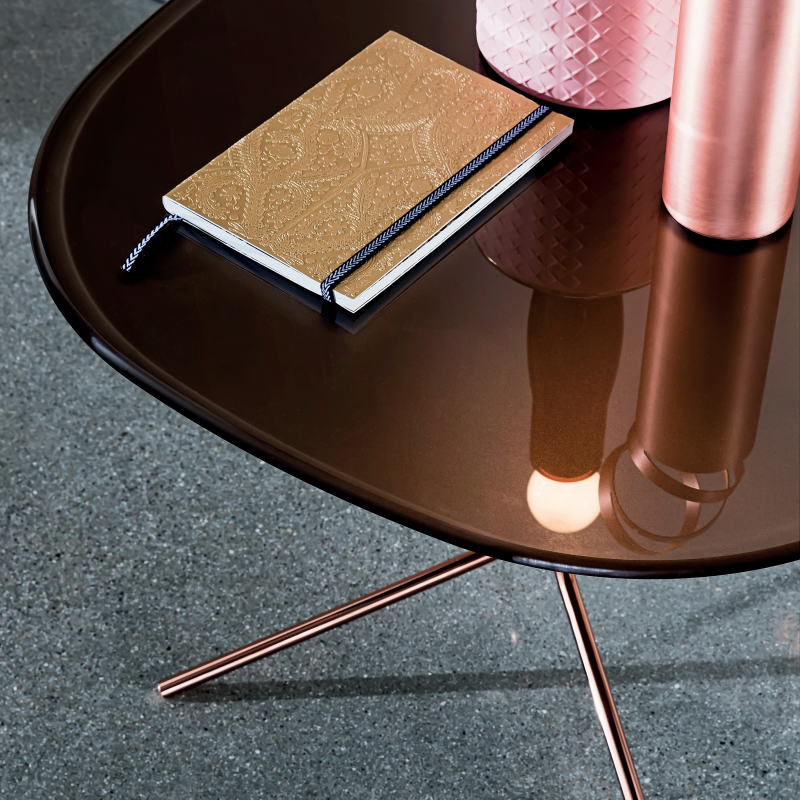 Table basse design en verre et métal - Genius 5