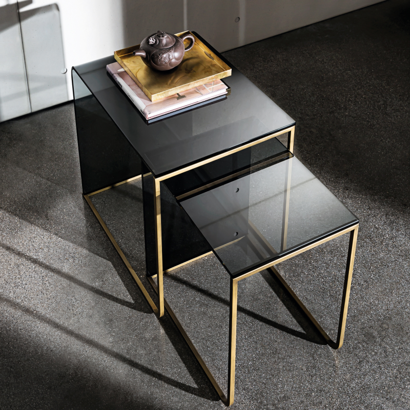 Table basse gigogne en verre - Nido 2