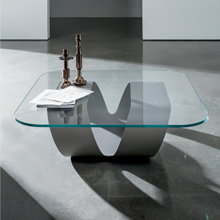 Table basse design en verre - Ring