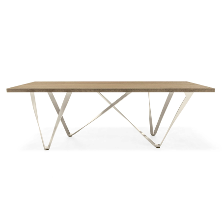 Table design en métal et bois - Wave 6
