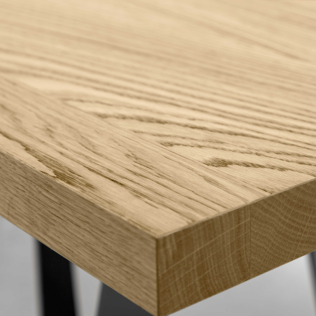 Table design en métal et bois - Wave 14