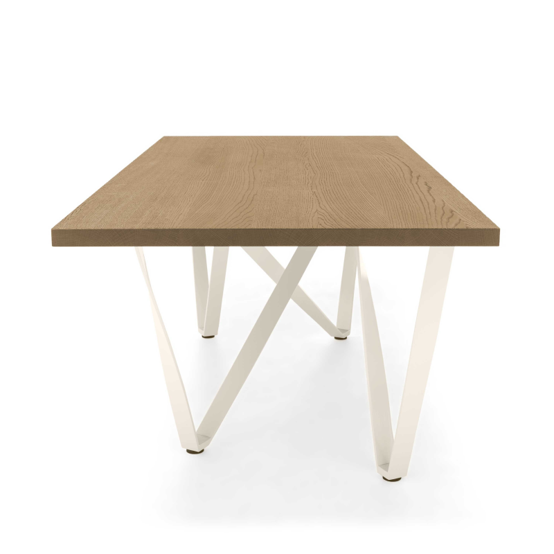 Table avec rallonge en bois - Wave 4