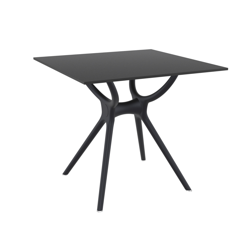 Table carrée petit espace en stratifié et polypropylène - Air 2