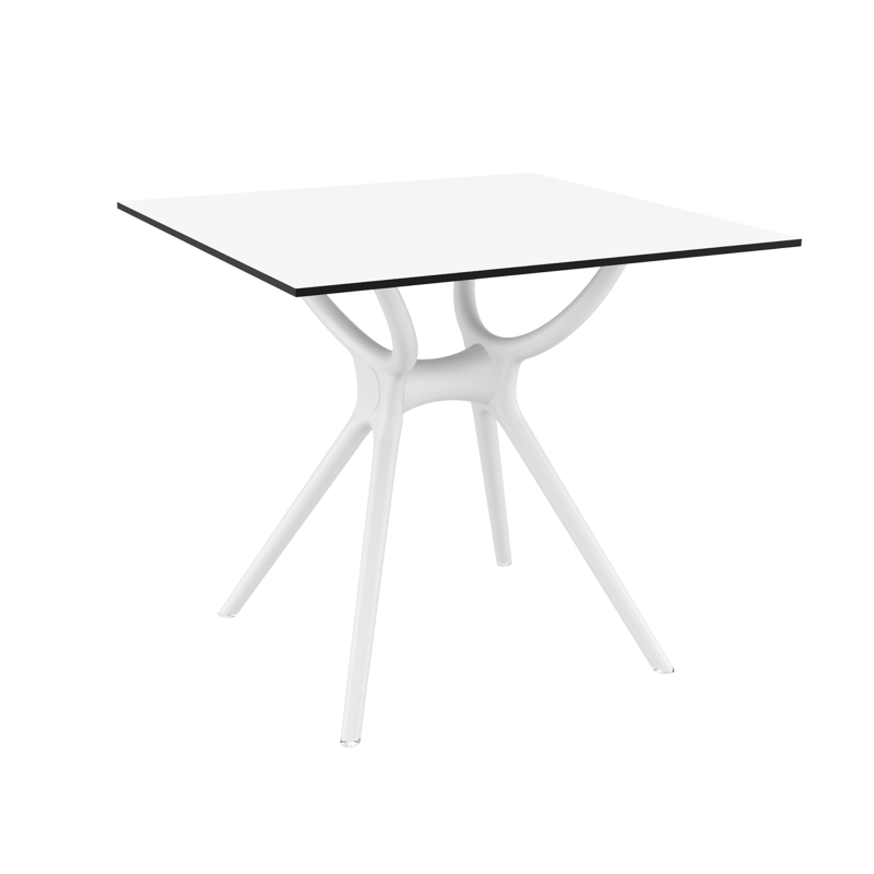 Table carrée petit espace en stratifié et polypropylène - Air 5