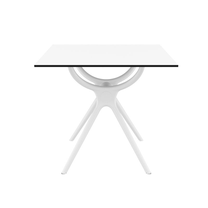 Table carrée petit espace en stratifié et polypropylène - Air 6