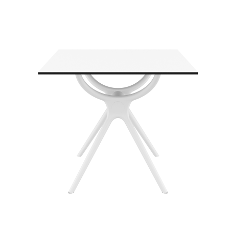 Table carrée petit espace en stratifié et polypropylène - Air 6