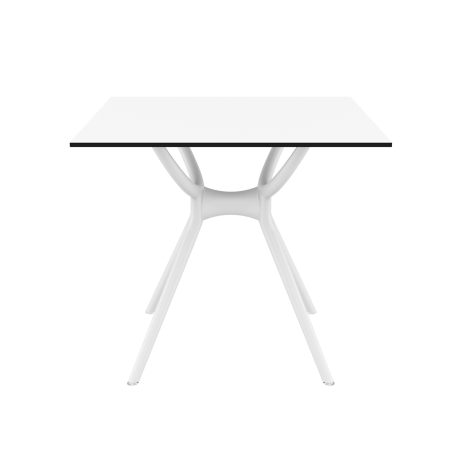 Table carrée petit espace en stratifié et polypropylène - Air 7
