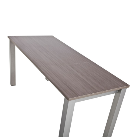 Table de cuisine snack rectangulaire extensible en stratifié - Valencia 7