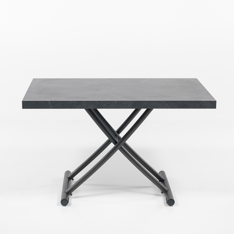 Table basse relevable en mélaminé ardoise N24 - Géniale 2
