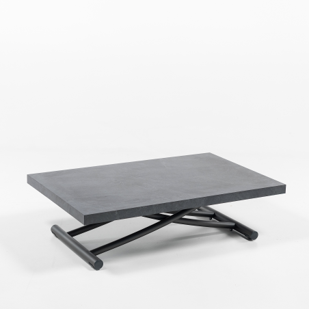 Table basse relevable en mélaminé ardoise N24 - Géniale 3