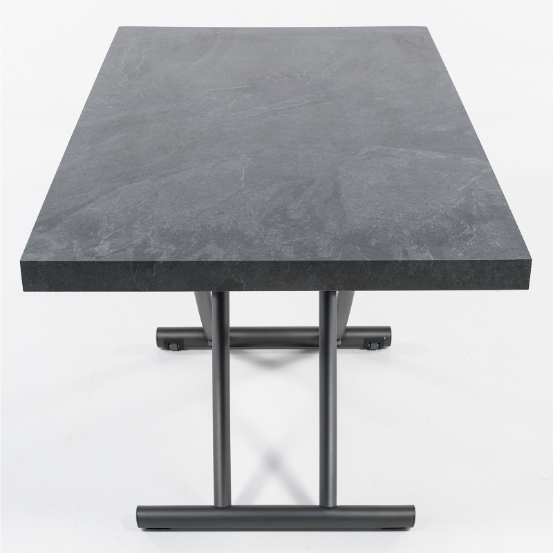 Table basse relevable en mélaminé ardoise N24 - Géniale 4