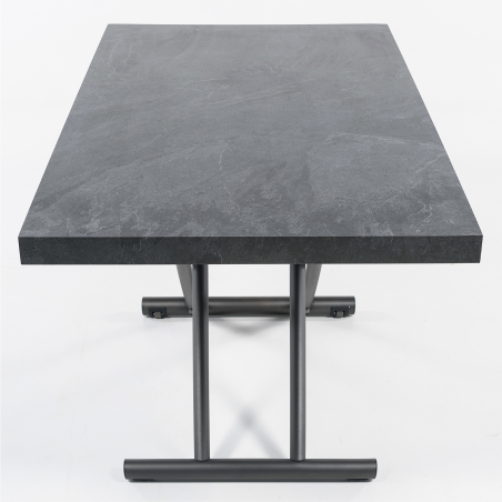 Table basse relevable en mélaminé ardoise N24 - Géniale 4