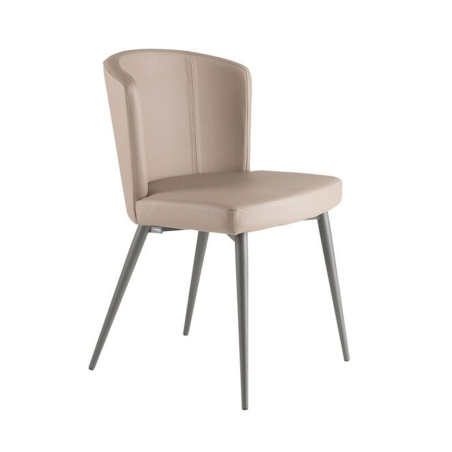 Chaise de séjour en vinyle - Doris S