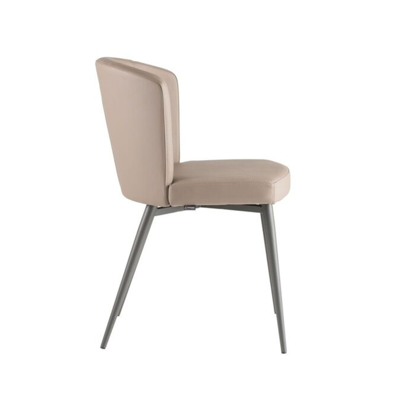 Chaise de salle à manger contemporaine en vinyle - Doris S