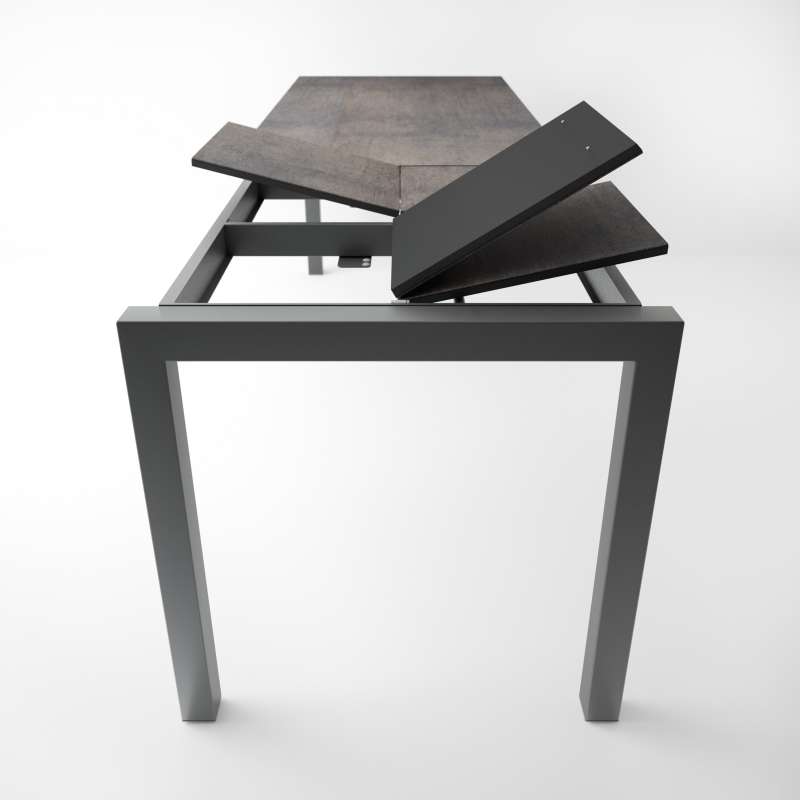 Table Snack Extensible En Céramique Et Métal Coma Bar 4 Pieds Table Snack Extensible En Céramique Et Métal Coma Bar 2