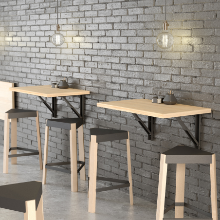 Table murale rabattable d'appoint en stratifié - Vulcano