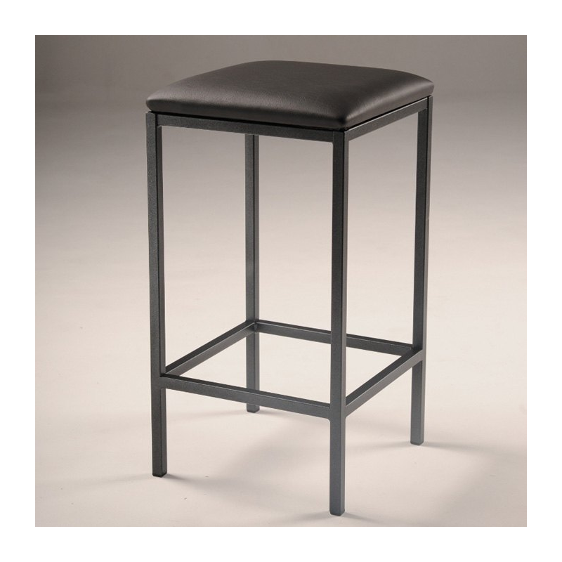 Tabouret hauteur 65 en métal sans dossier assise synthétique - Slide 3