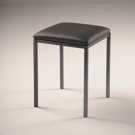 Tabouret bas moderne en synthétique et métal - Slide 4