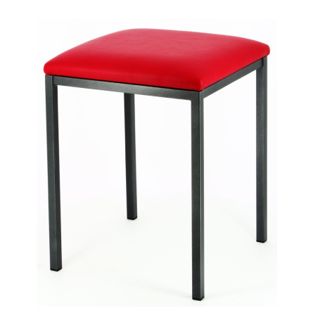 Tabouret bas moderne en synthétique et métal - Slide