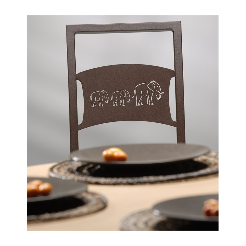 Tabouret de bar en synthétique et métal - Liane 2