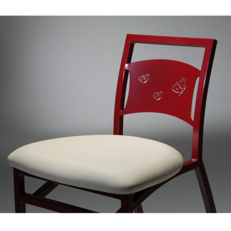 Tabouret de bar en synthétique et métal - Liane 3