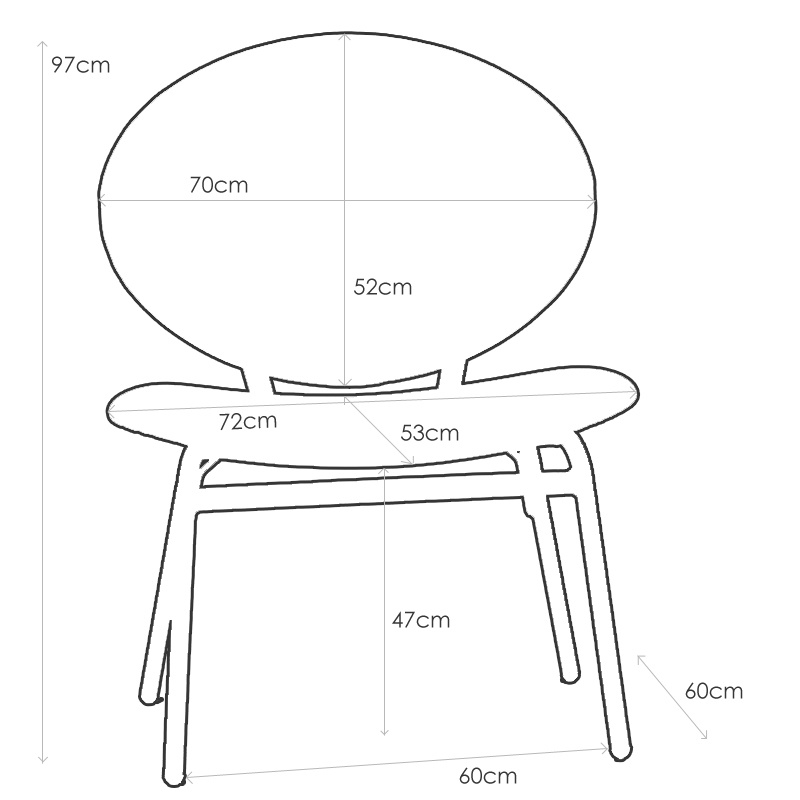 Chaise confort ergonomique pour personne corpulente - Titan 6