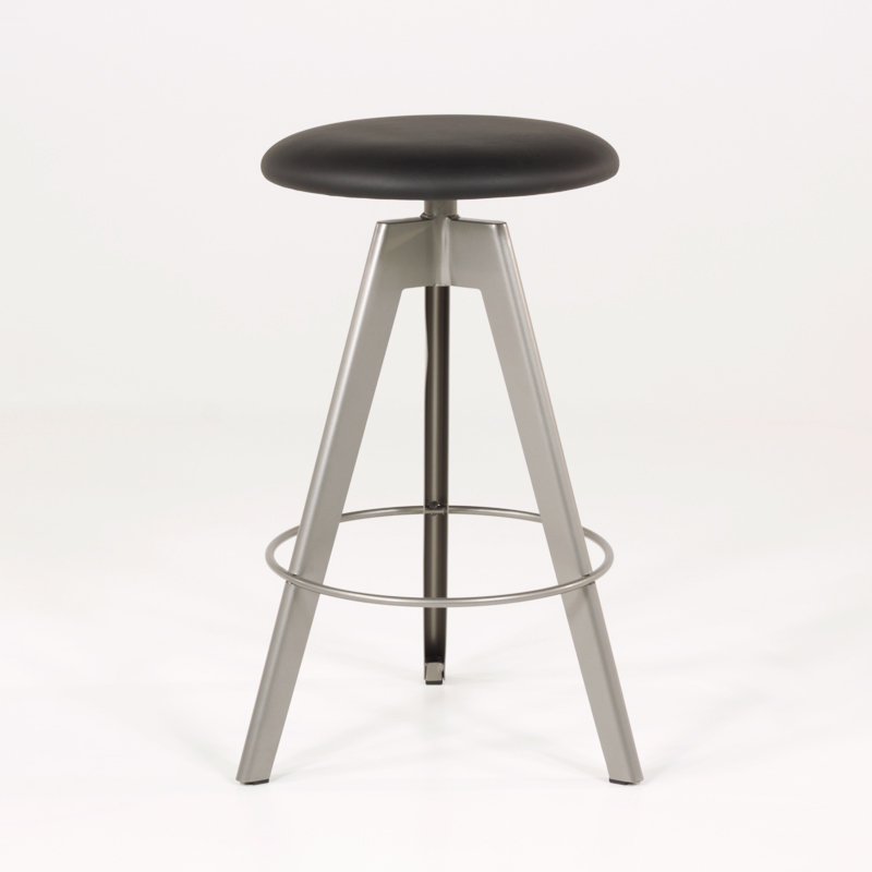 Tabouret snack pivotant en synthétique et métal - Verone