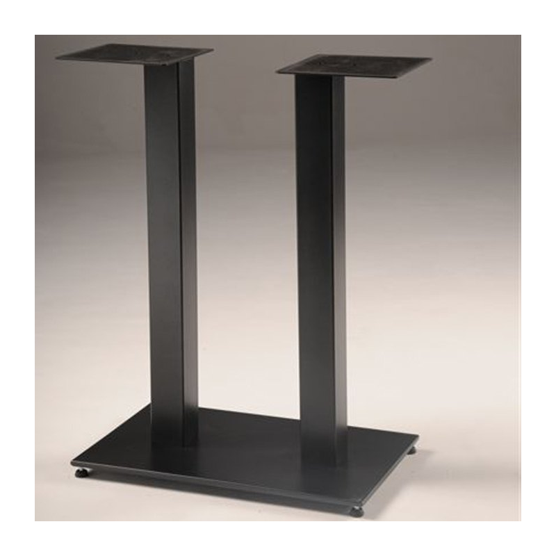 Pied de table central en métal noir - Square 650