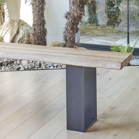 Banc en bois et métal - Oregon