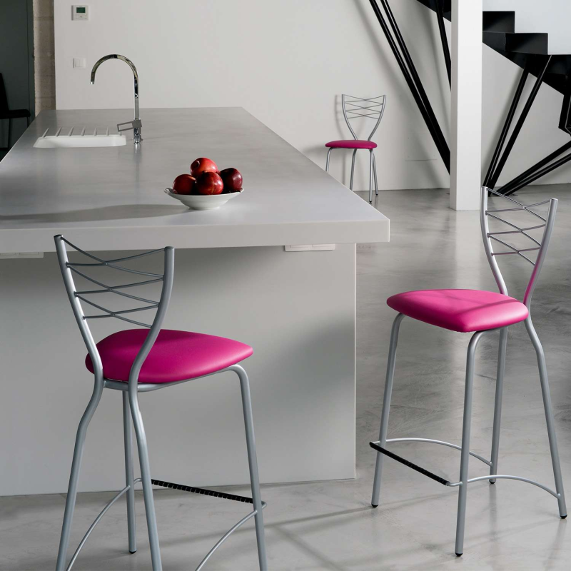 Chaise de cuisine en synthétique et métal - Romance 5