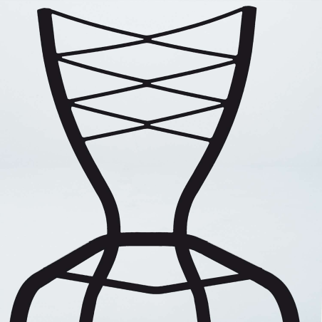 chaise de cuisine dossier moderne - Romance