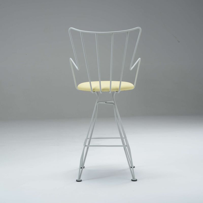 Tabouret snack design en synthétique et métal - Well